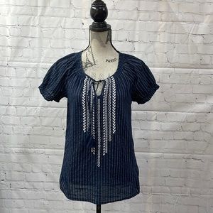 Tommy Hilfiger Boho embroidery tassel medium top